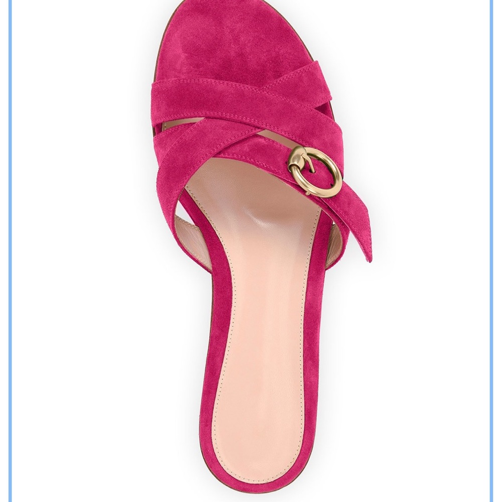 Gianvito Rossi crisscross suede sandals